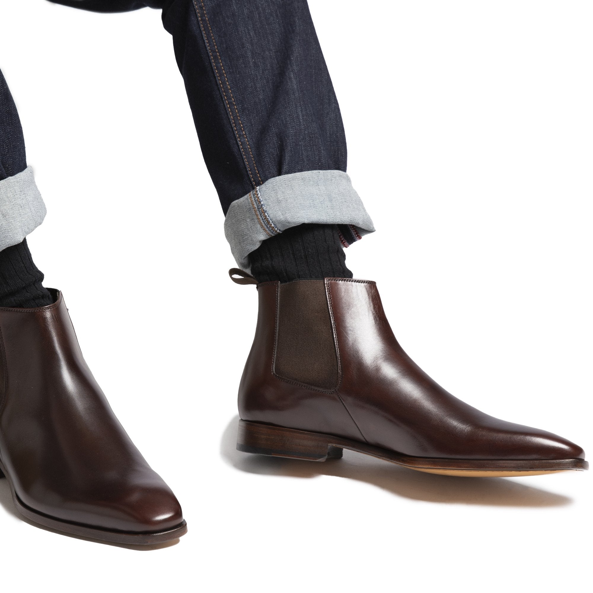 HENRY SARTORIAL Marcus Chelsea Boot BROWN - Henry BucksBoots80B0012 - BROWN - 5