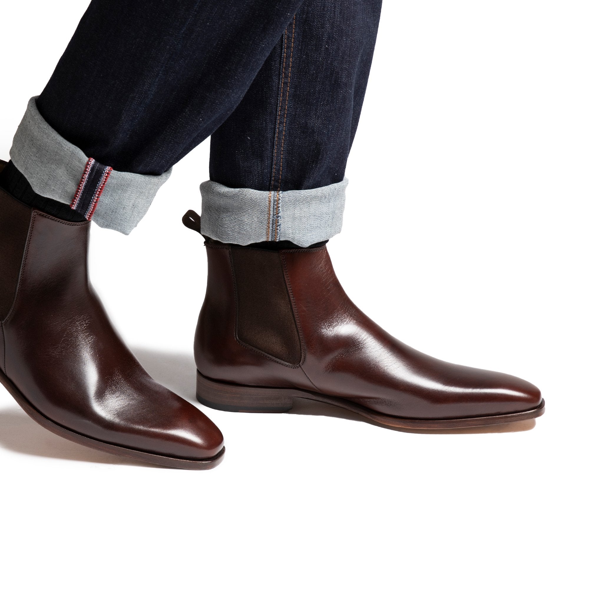 HENRY SARTORIAL Marcus Chelsea Boot BROWN - Henry BucksBoots80B0012 - BROWN - 5
