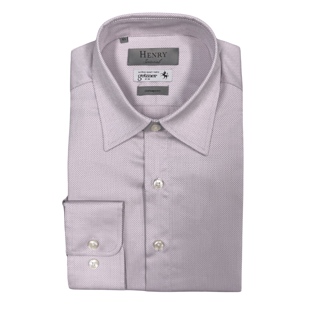 HENRY SARTORIAL Marshall Comfort Business Shirt LIGHT PURPLE - Henry Bucks