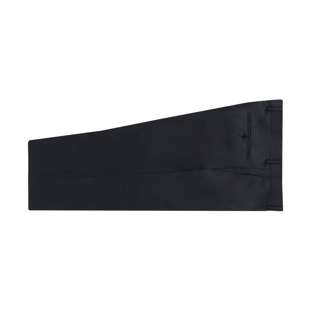 HENRY SARTORIAL Merino Wool Peak Lapel Suit BLACK - Henry Bucks