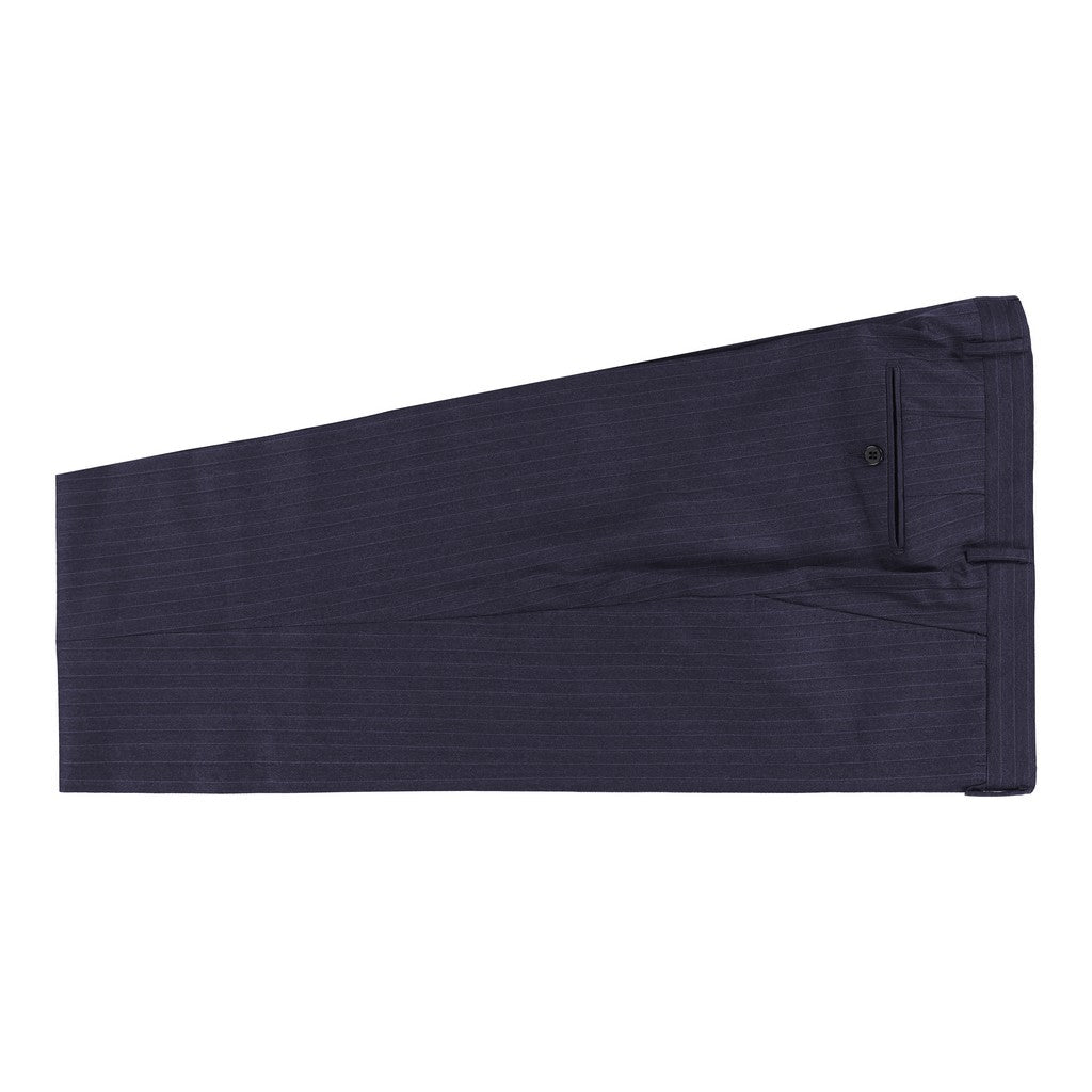 HENRY SARTORIAL Pinstripe Peak lapel Suit NAVY REG - Henry Bucks