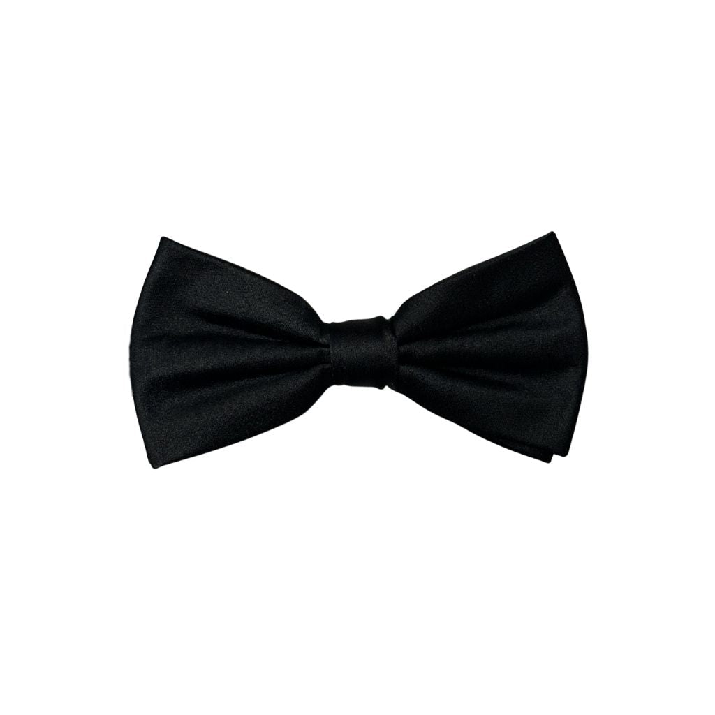 HENRY SARTORIAL Silk Textured Bowtie BLACK - Henry Bucks