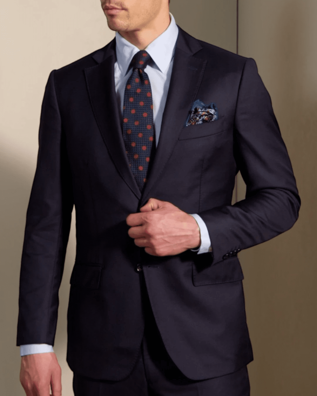 HENRY SARTORIAL VBC Twill Wool Suit NAVY REG - Henry Bucks