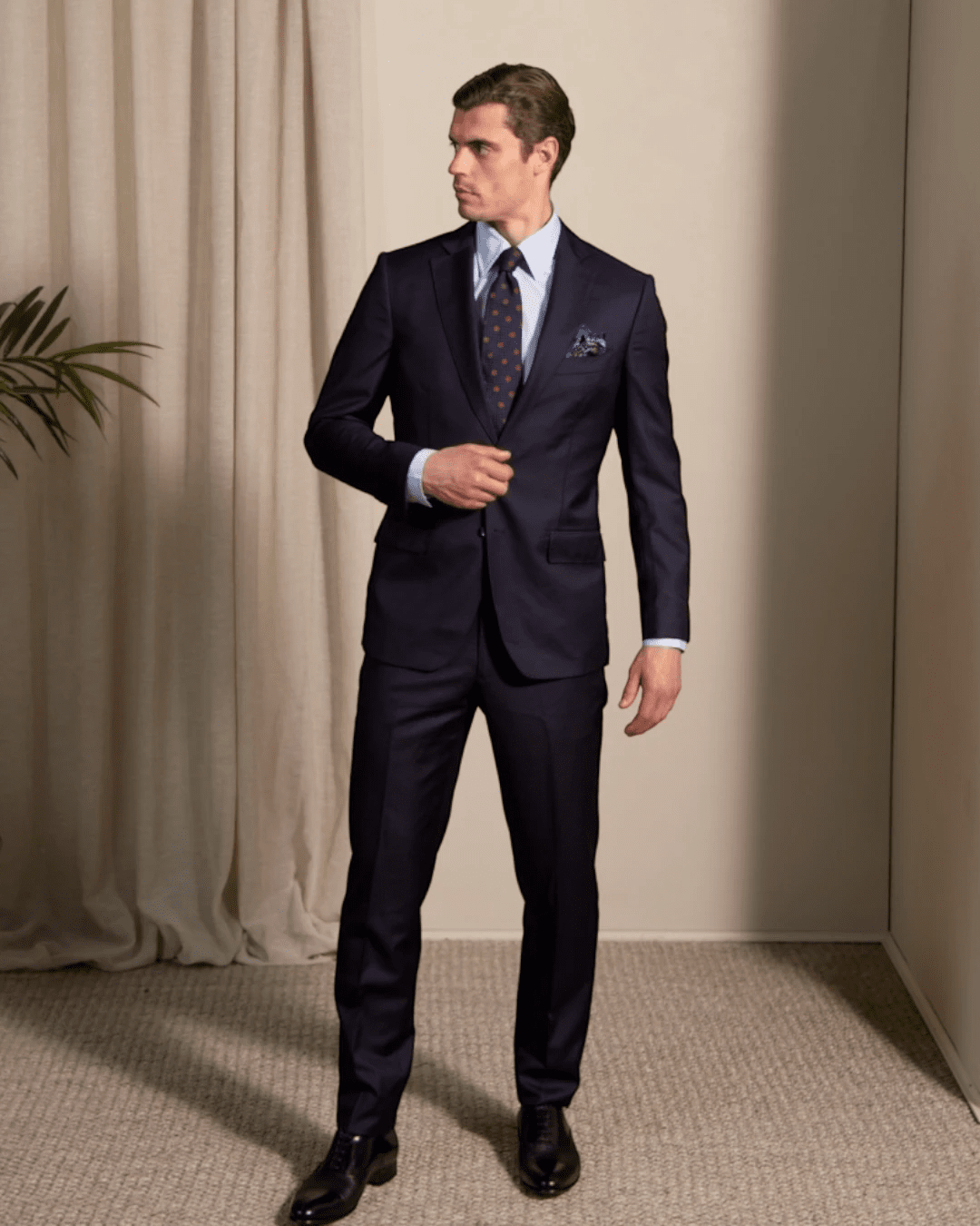 HENRY SARTORIAL VBC Wool Twill Suit NAVY LG - Henry Bucks