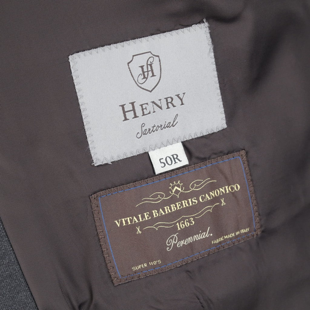 HENRY SARTORIAL VBC Wool Waistcoat CHARCOAL - Henry Bucks