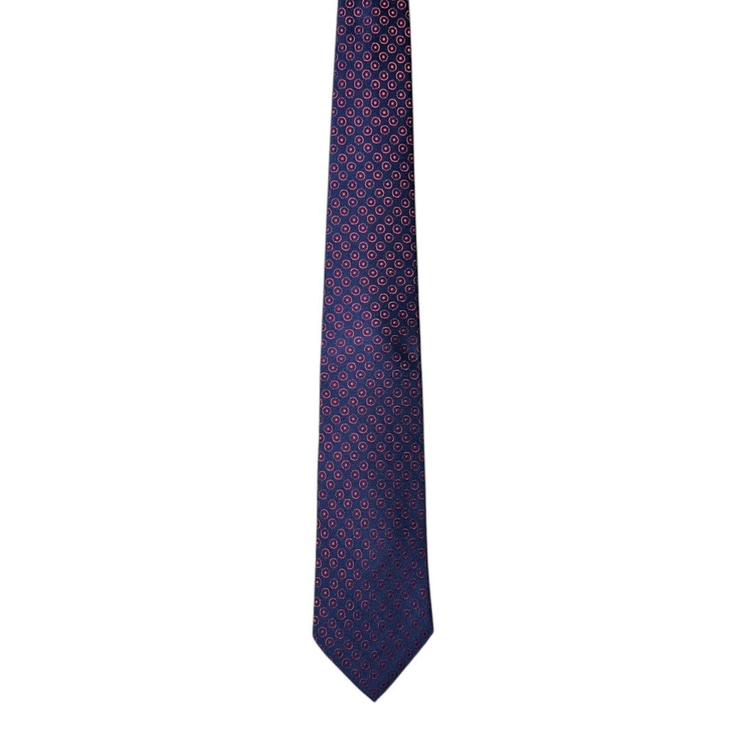 HENRY SARTORIAL X CANTINI Silk Woven Tie RED - Henry Bucks
