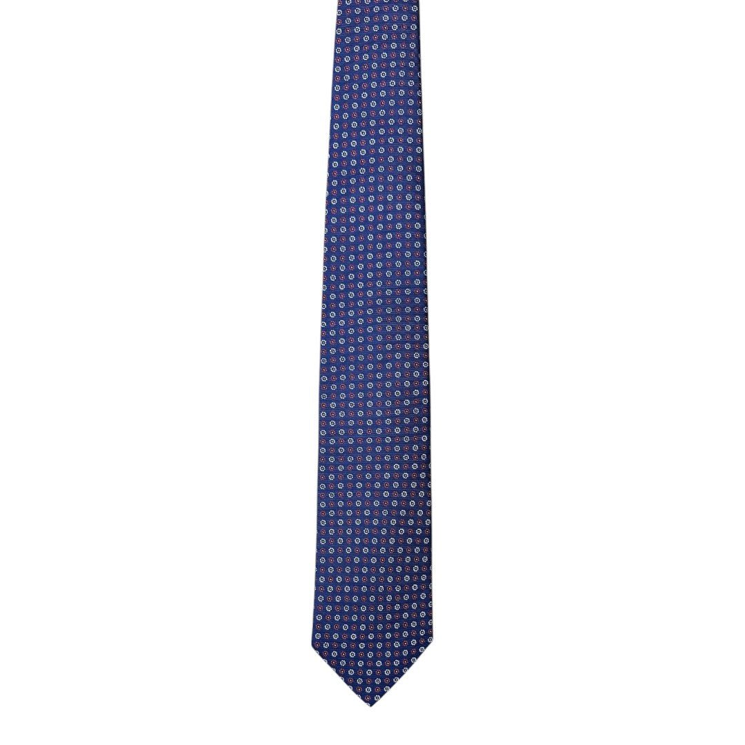 HENRY SARTORIAL X CANTINI Silk Woven Tie RED - Henry Bucks