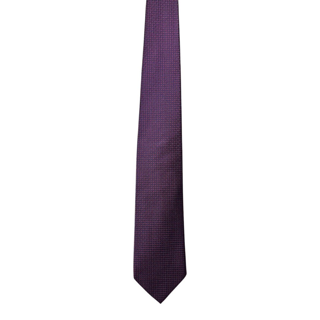 HENRY SARTORIAL X CANTINI Silk Woven Tie RED - Henry Bucks