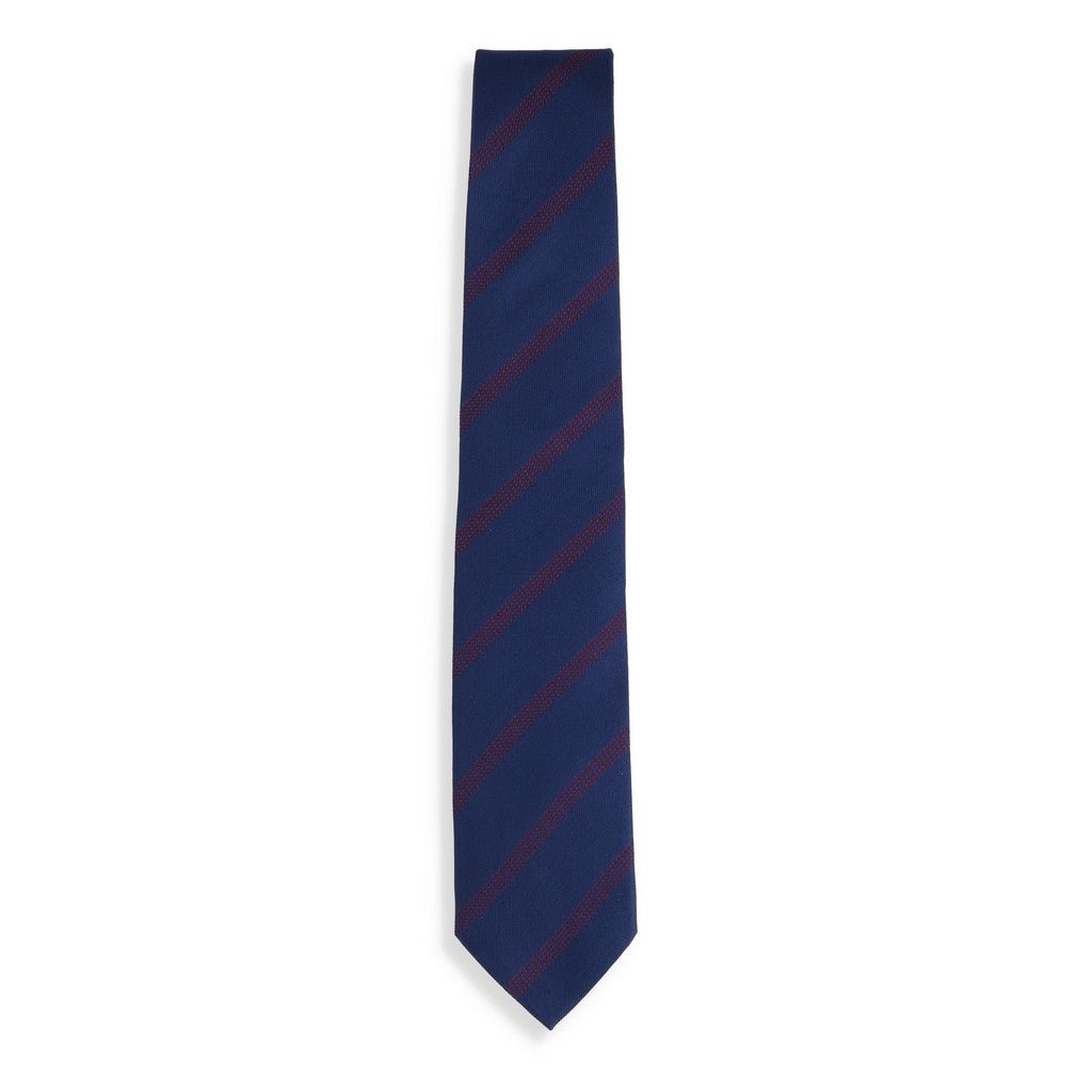 HENRY SARTORIAL X CANTINI Woven Dot Tie RED - Henry Bucks