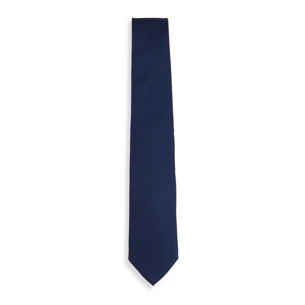 HENRY SARTORIAL X CANTINI Woven Plain Tie NAVY - Henry Bucks