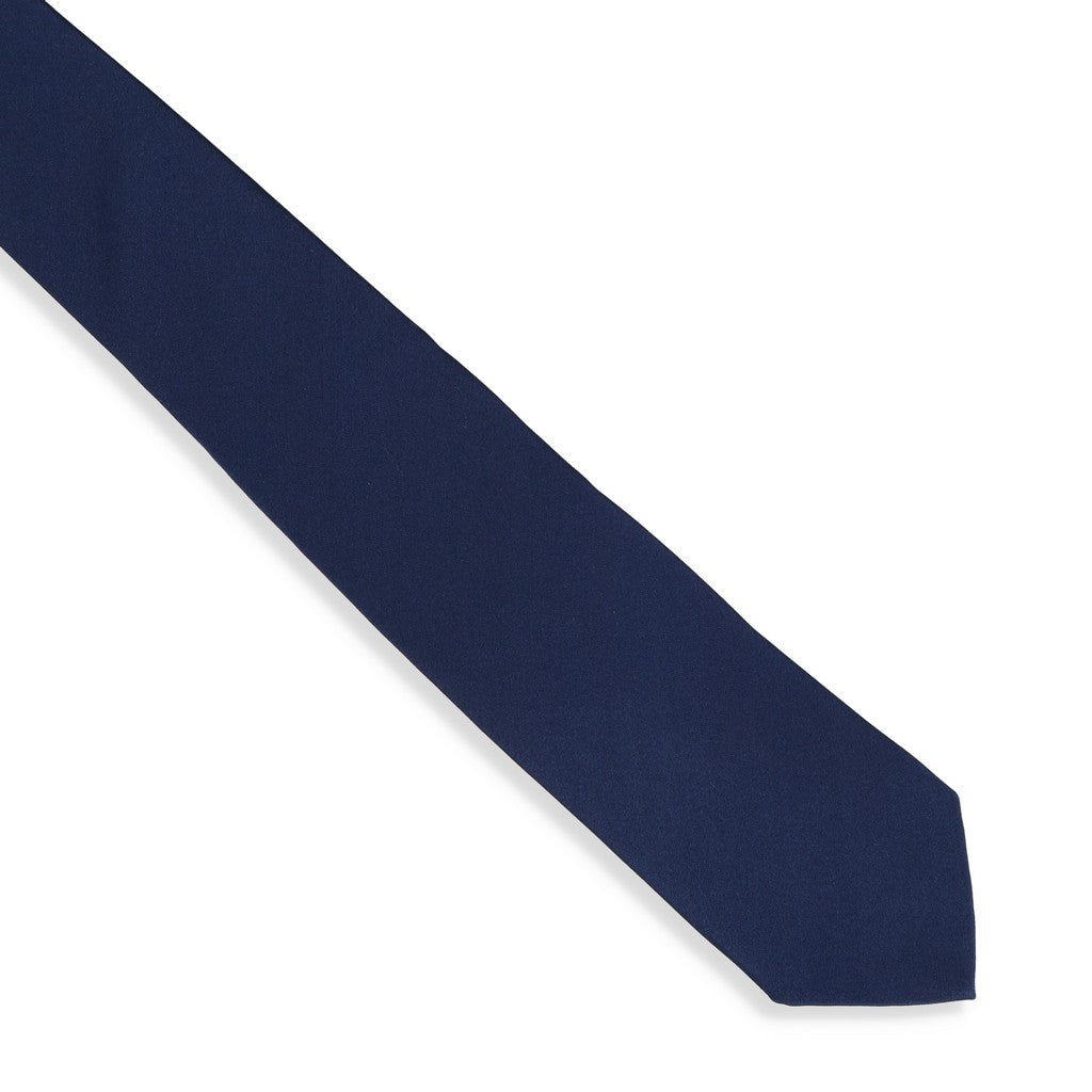 HENRY SARTORIAL X CANTINI Woven Plain Tie NAVY - Henry Bucks