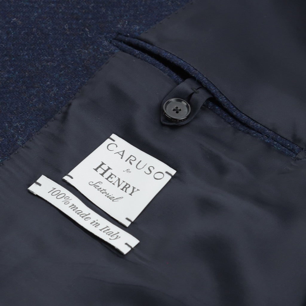 HENRY SARTORIAL X CARUSO 100%Wool Blazer NAVY REG - Henry Bucks