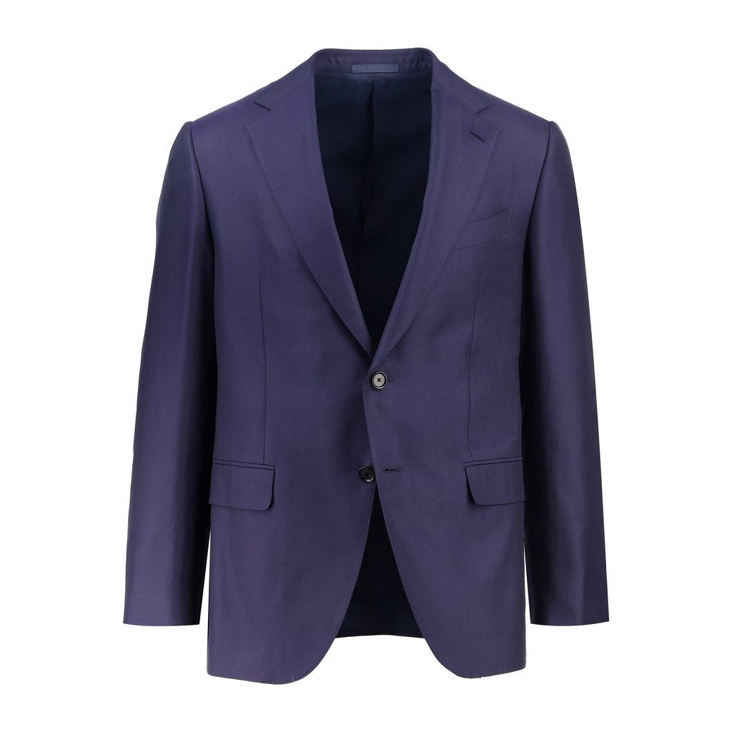 HENRY SARTORIAL x CARUSO Cotton Blazer MID BLUE REG - Henry Bucks