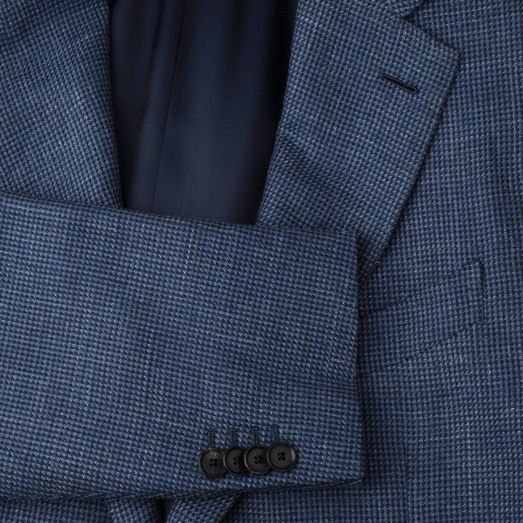 HENRY SARTORIAL x CARUSO Drago Linen Blend Blazer BLUE REG - Henry Bucks