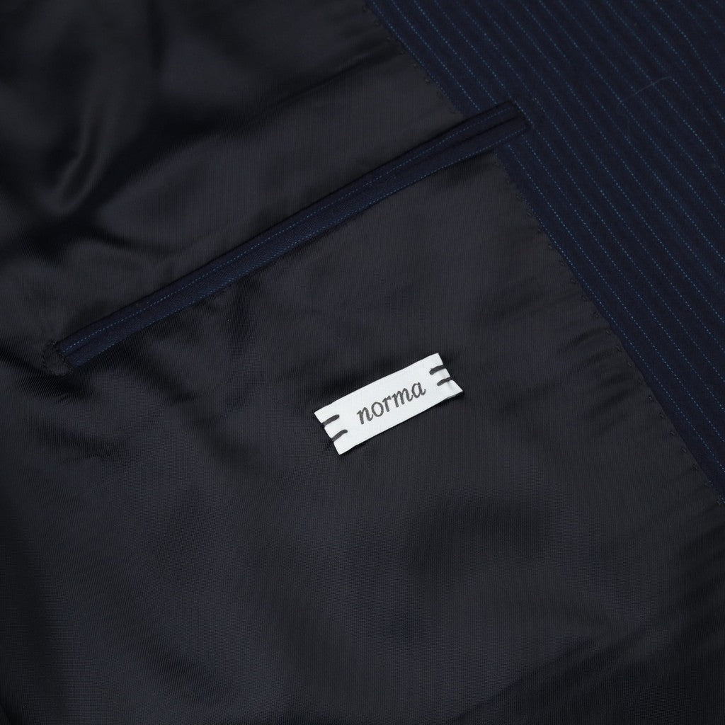 HENRY SARTORIAL x CARUSO E.Thomas Virgin Wool Suit NAVY REG - Henry Bucks