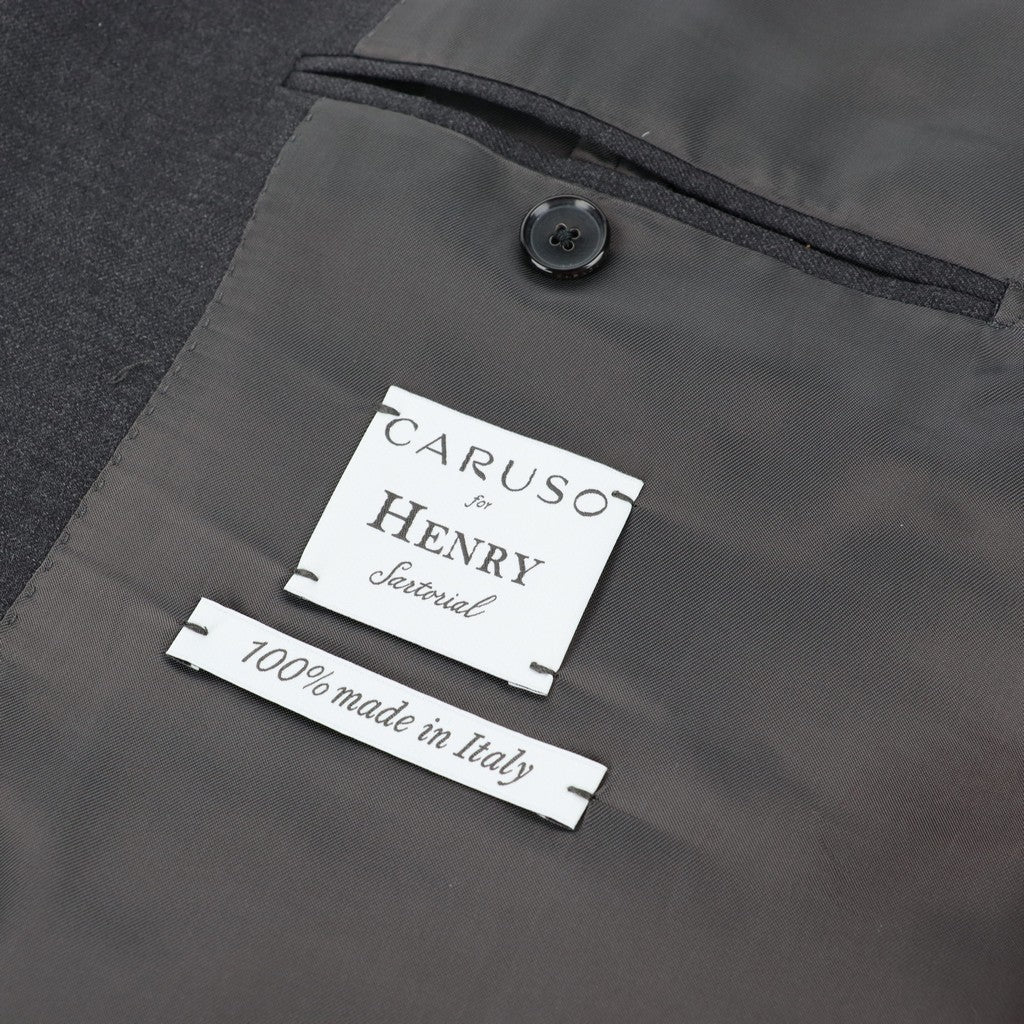 HENRY SARTORIAL x CARUSO Full Lined Business Suit CHARCOAL - Henry Bucks