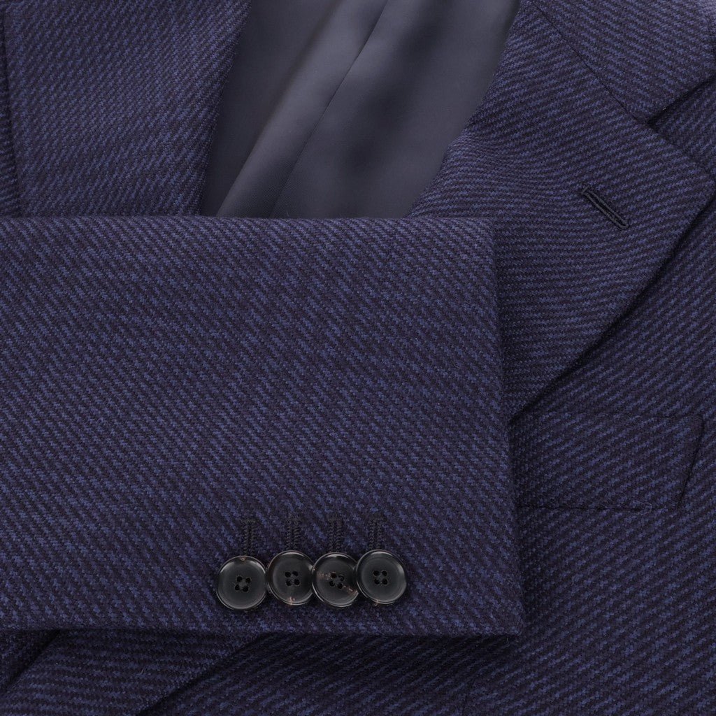 HENRY SARTORIAL x CARUSO Lana Cotton Blazer NAVY - Henry Bucks