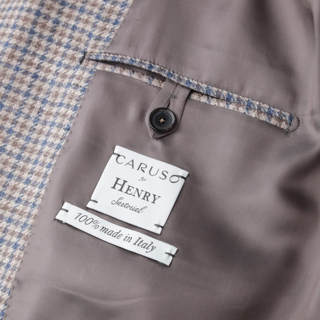 HENRY SARTORIAL x CARUSO Linen Wool Blazer NAVY REG - Henry Bucks
