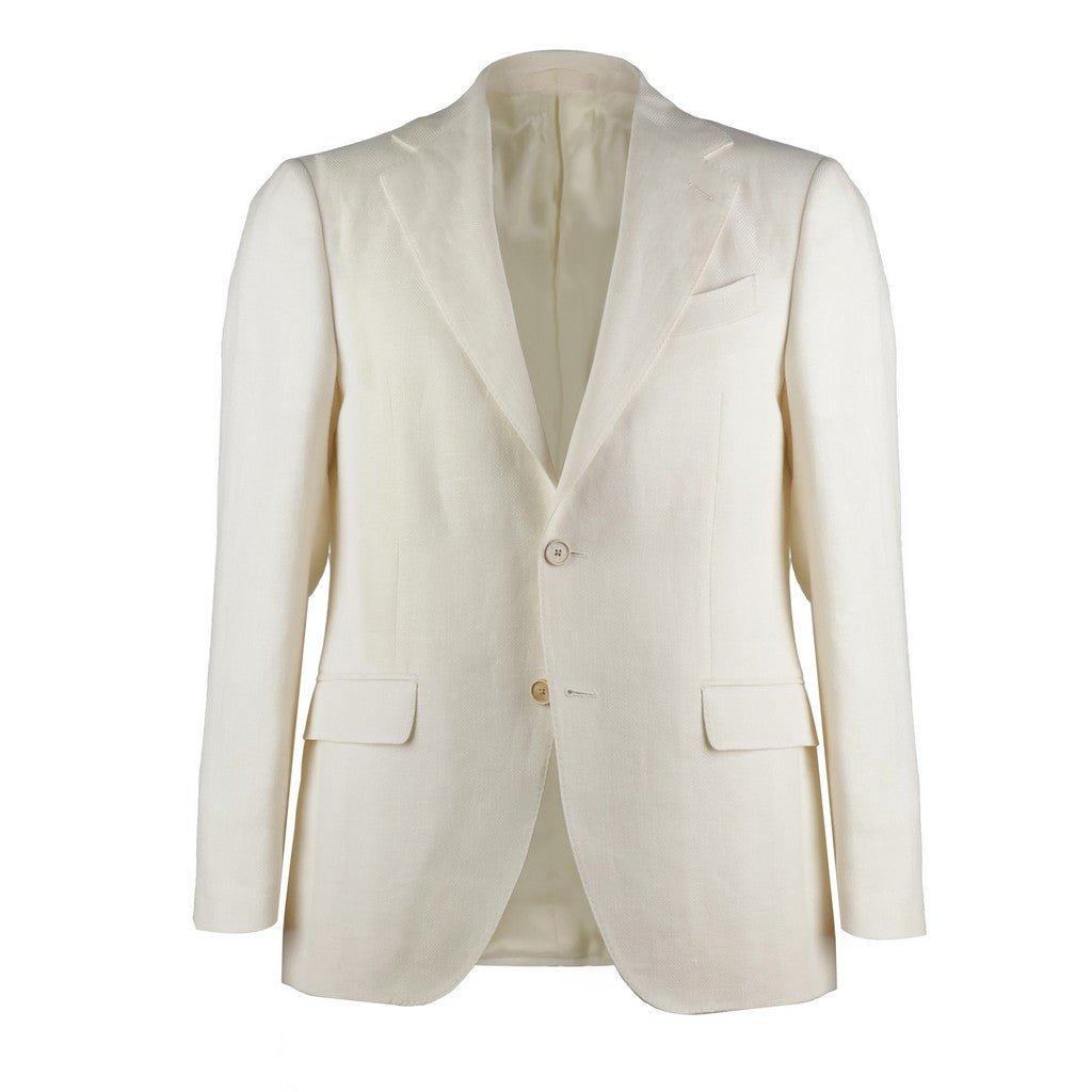 HENRY SARTORIAL x CARUSO Norma Linen Wool Blazer LIGHT BEIGE - Henry Bucks