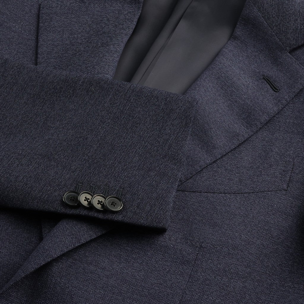 HENRY SARTORIAL X CARUSO Norma Wool/Cotton Blazer NAVY REG - Henry Bucks