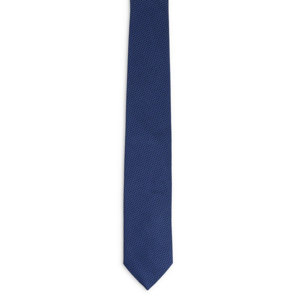HENRY SARTORIAL x FLORENCE STYLE Plain Tie MID BLUE - Henry Bucks