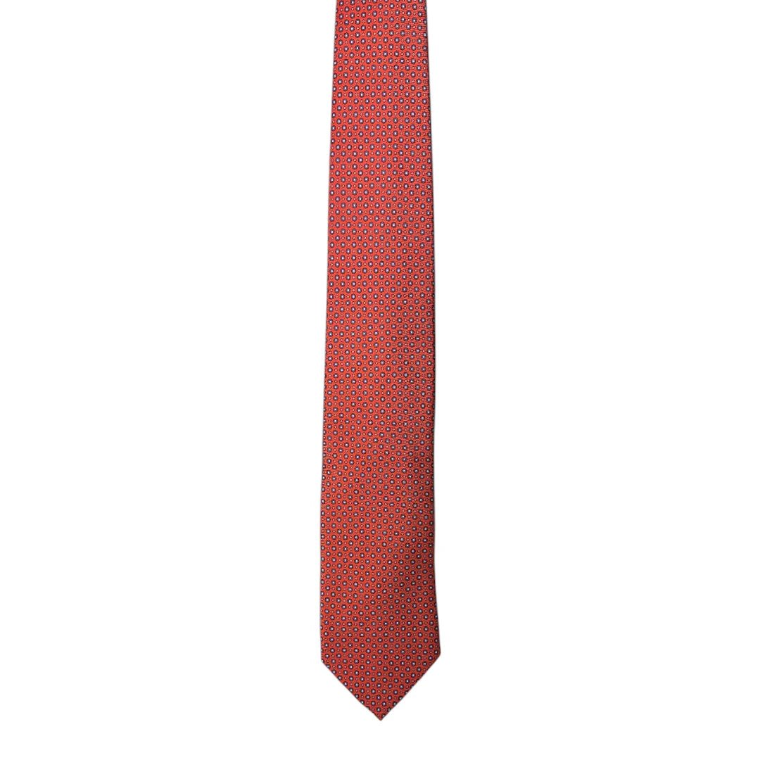HENRY SARTORIAL X FLORENCE STYLE Twill Fantasia Print Tie RED - Henry Bucks