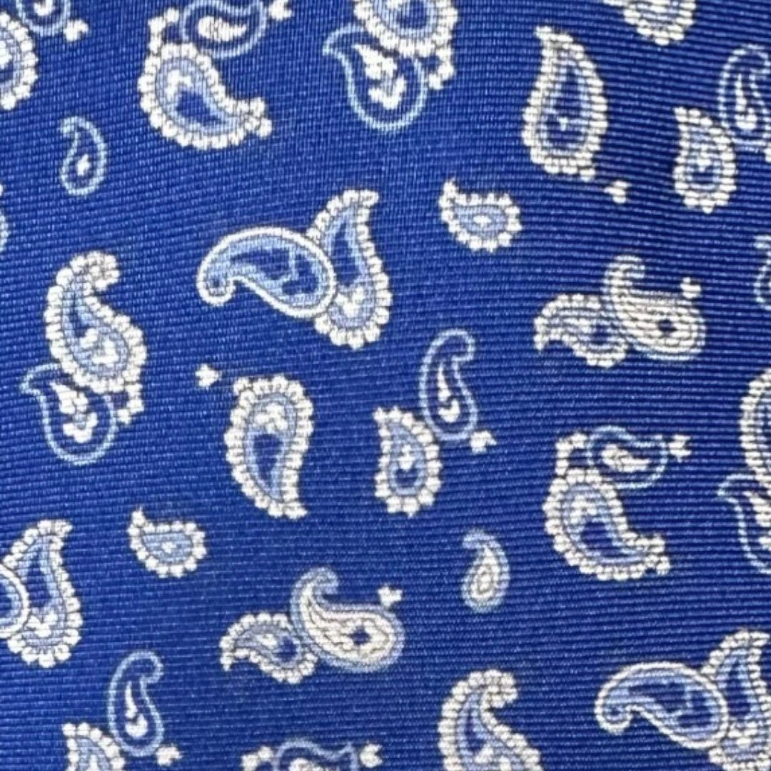 HENRY SARTORIAL X FLORENCE STYLE Twill Large Paisley Tie BLUE - Henry Bucks