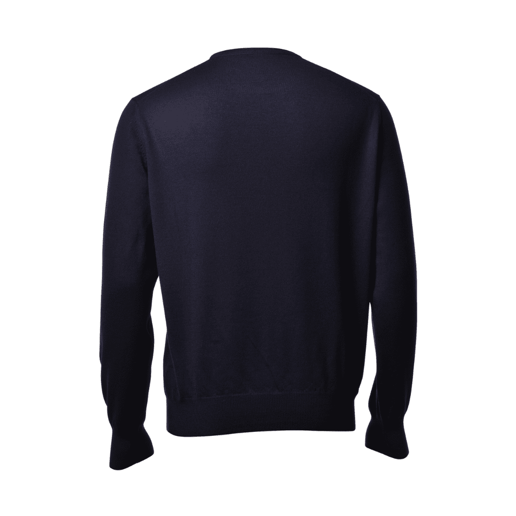 HENRY SARTORIAL X GRAN SASSO Wool Classic V Neck Knit NAVY (*Preorder) - Henry Bucks