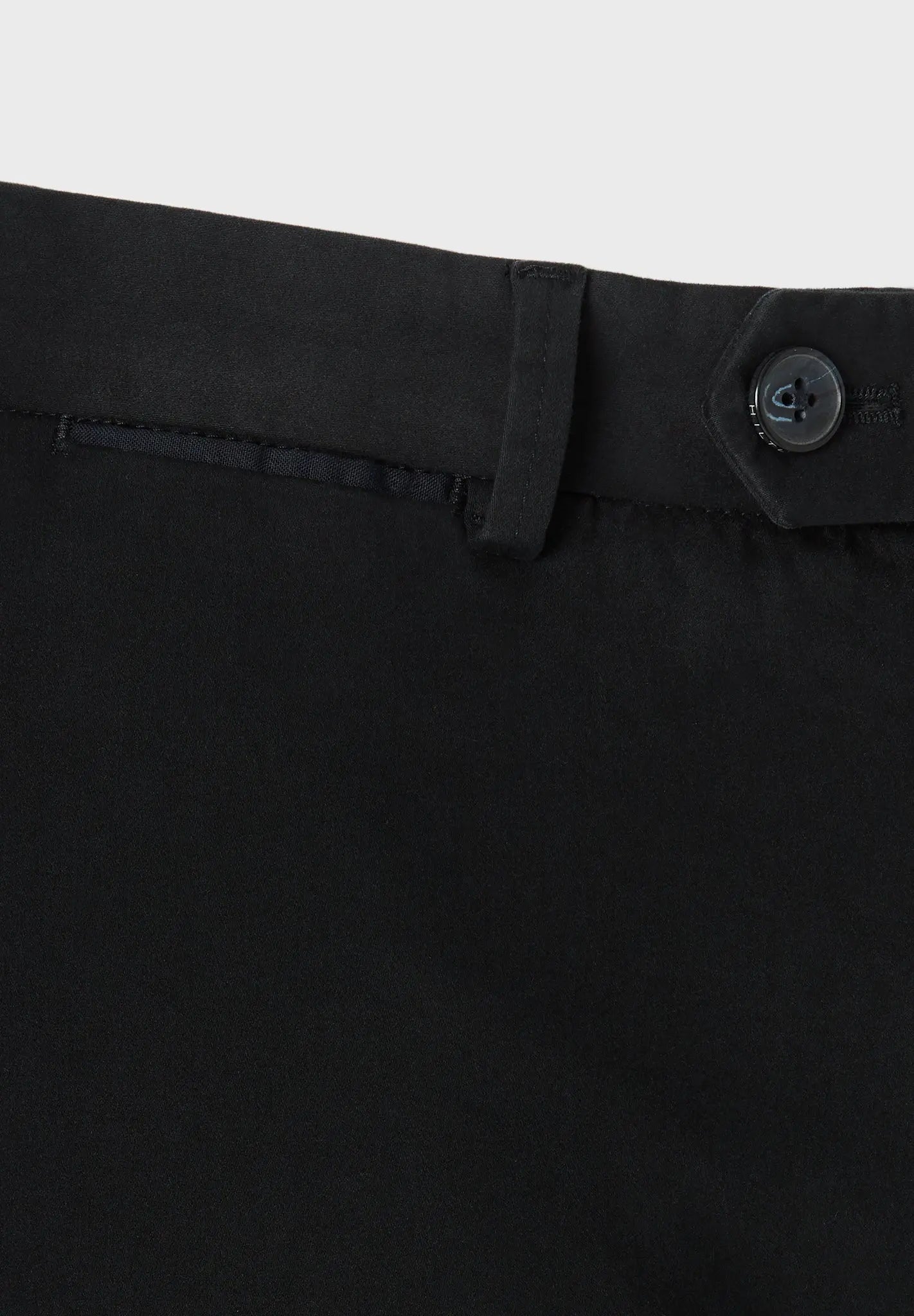 HENRY SARTORIAL X HILTL Peaker S Flat Front Business Chino BLACK - Henry Bucks