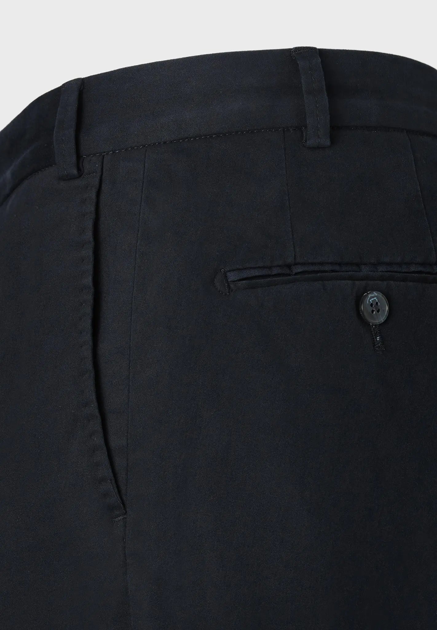 HENRY SARTORIAL X HILTL Peaker S Flat Front Business Chino NAVY - Henry Bucks
