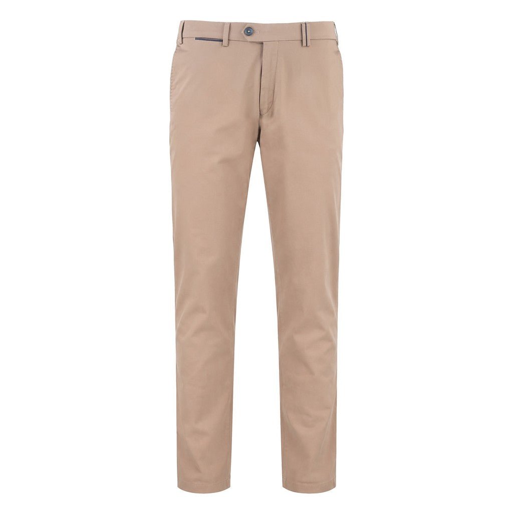 HENRY SARTORIAL X HILTL Peaker S Flat Front Business Chino TAUPE - Henry Bucks