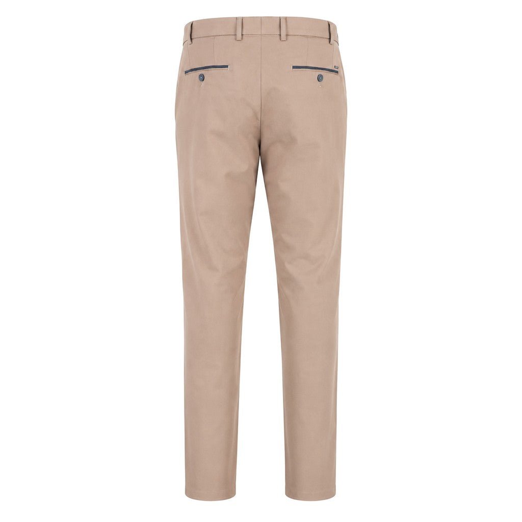 HENRY SARTORIAL X HILTL Peaker S Flat Front Business Chino TAUPE - Henry Bucks