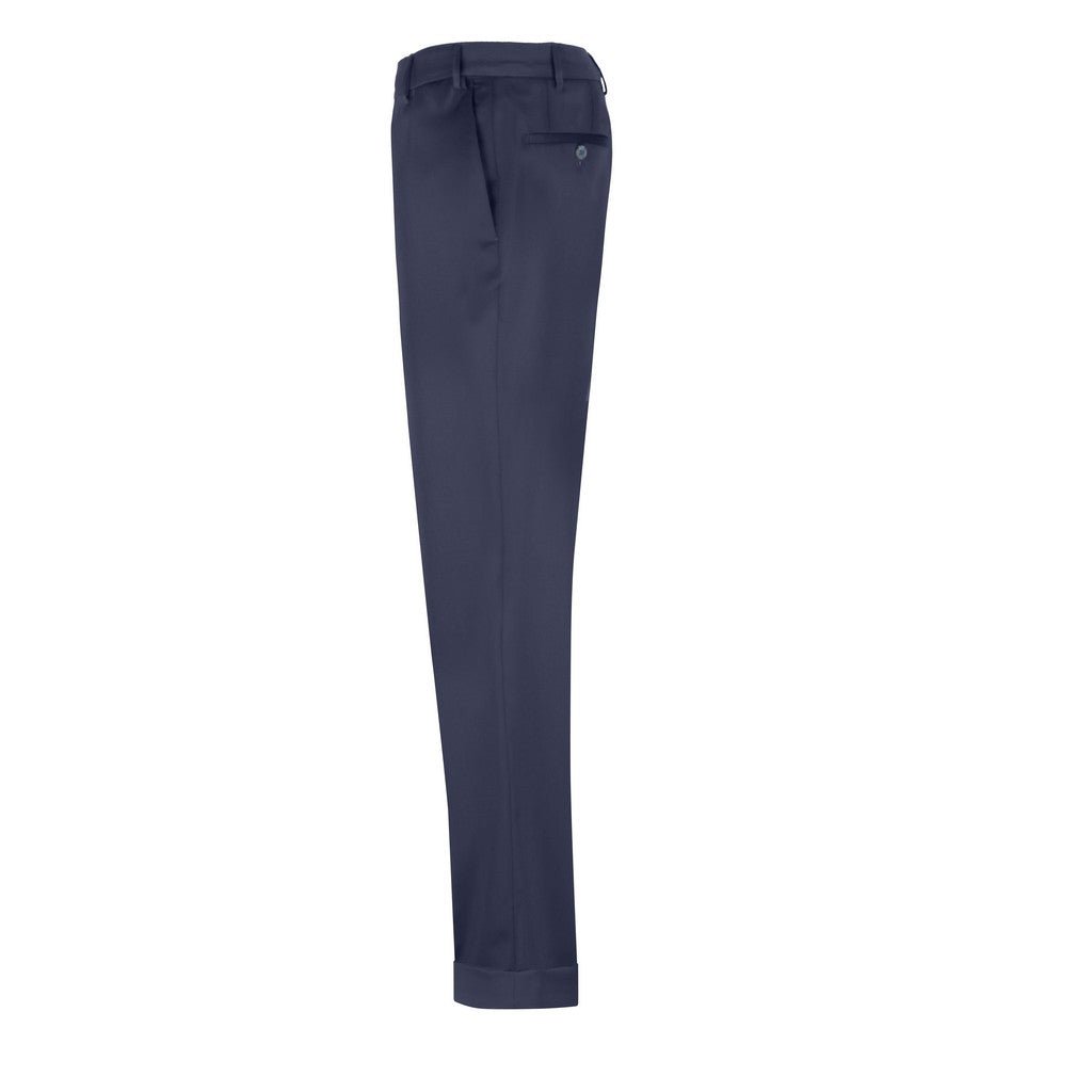 HENRY SARTORIAL X HILTL Wool Trouser NAVY - Henry Bucks