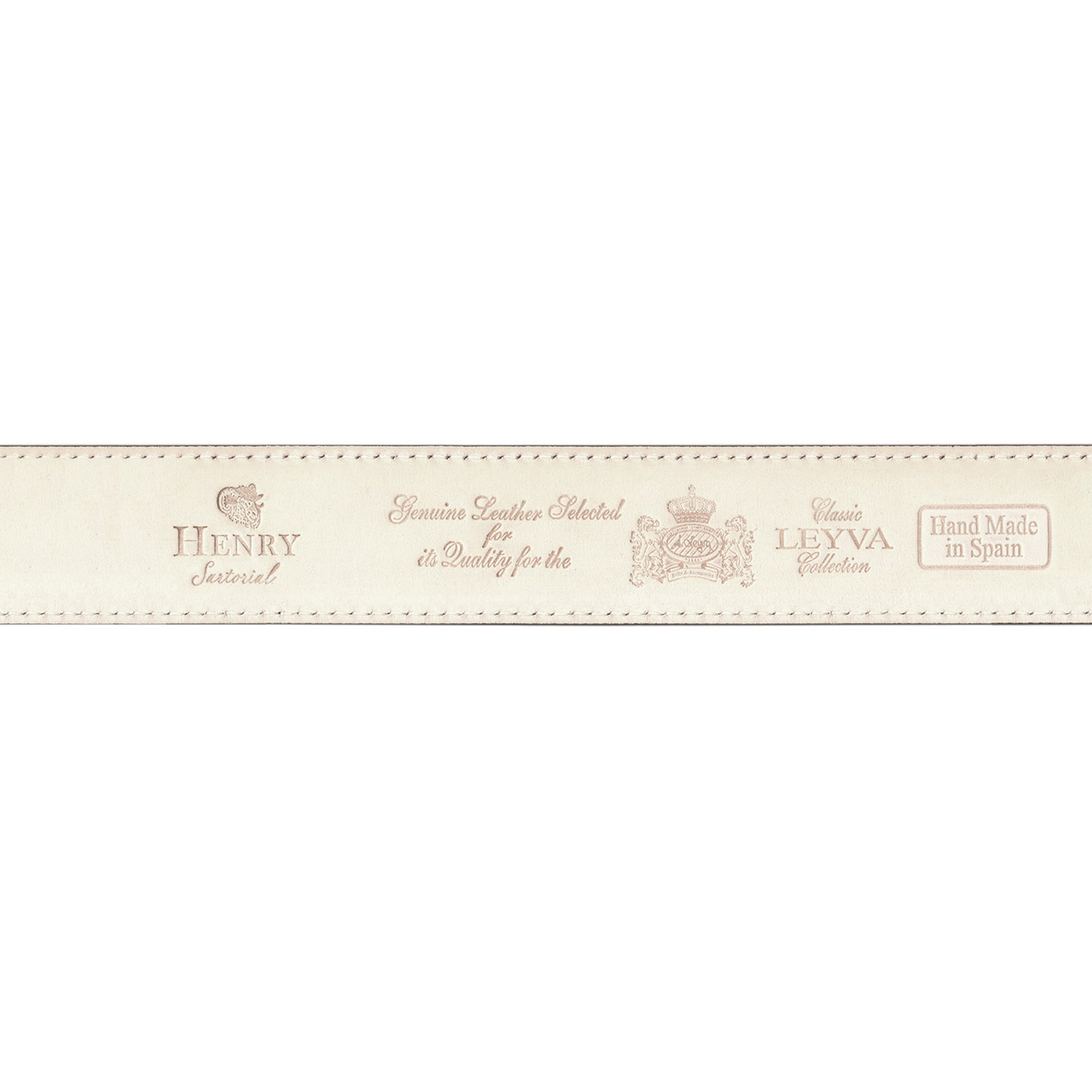 HENRY SARTORIAL x LEYVA Calf Leather Belt BROWN - Henry BucksBelts35BSR0002 - BROWN - 34"