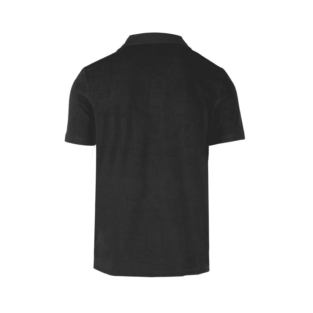 HENRY Towelling Polo Shirt BLACK - Henry Bucks