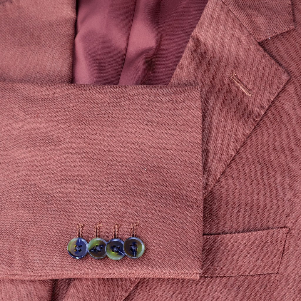 HENRY Unstructured Linen Jacket CINNAMON - Henry Bucks
