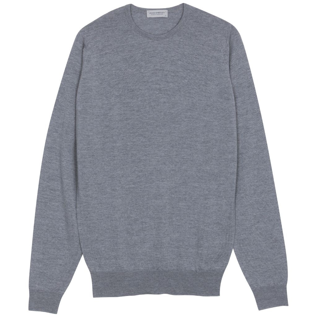 JOHN SMEDLEY Merino Crew Neck GREY - Main Image
