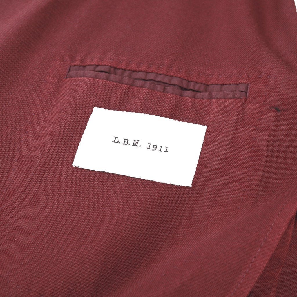 LUBIAM 1911 Wool Blazer MAROON REG - Henry Bucks