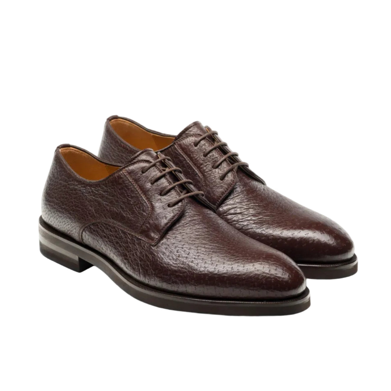 MAGNANNI Leather Lace Up Shoes BROWN - Henry Bucks