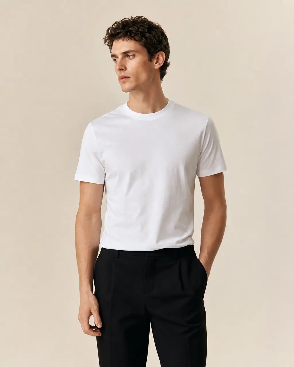 MCKINNON & CO Hamilton Cotton Short Sleeve T-Shirt WHITE - Henry Bucks