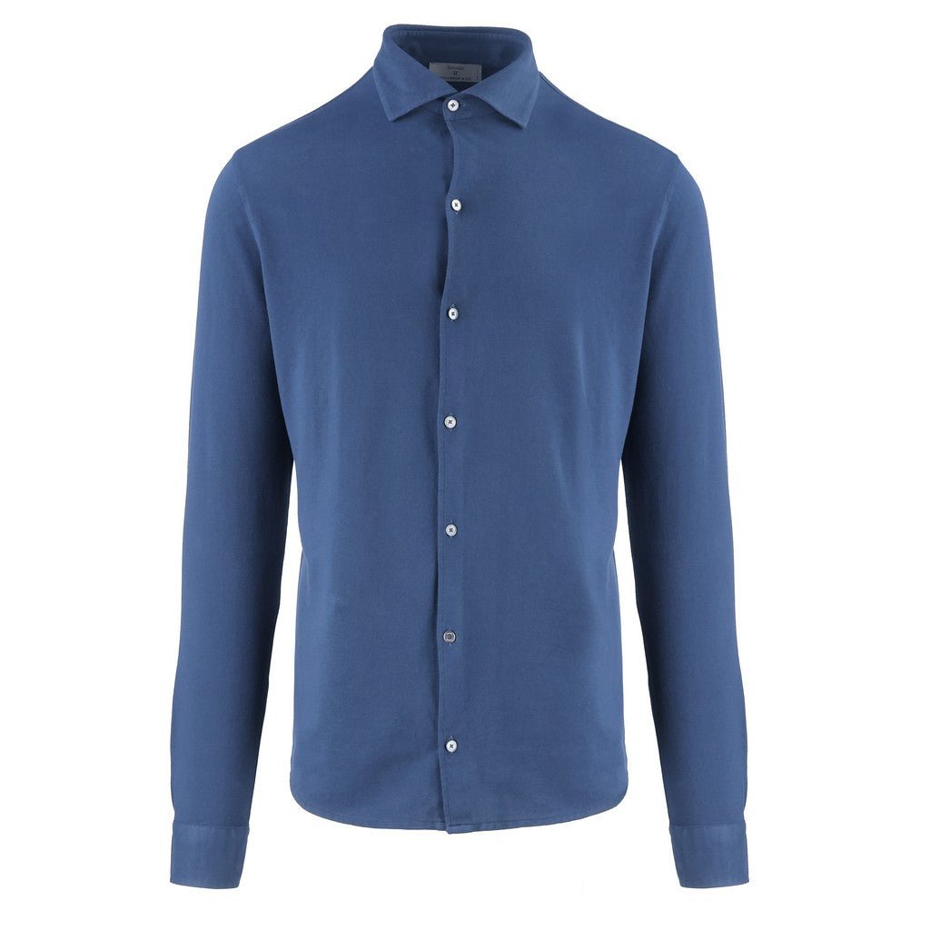 McKINNON & CO X FERRANTE Cotton Shirt NAVY - Henry Bucks