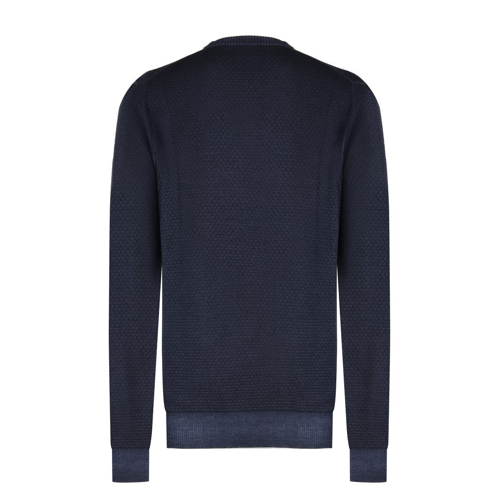 MCKINNON & CO X FERRANTE Merino Button Front Knit NAVY - Henry Bucks