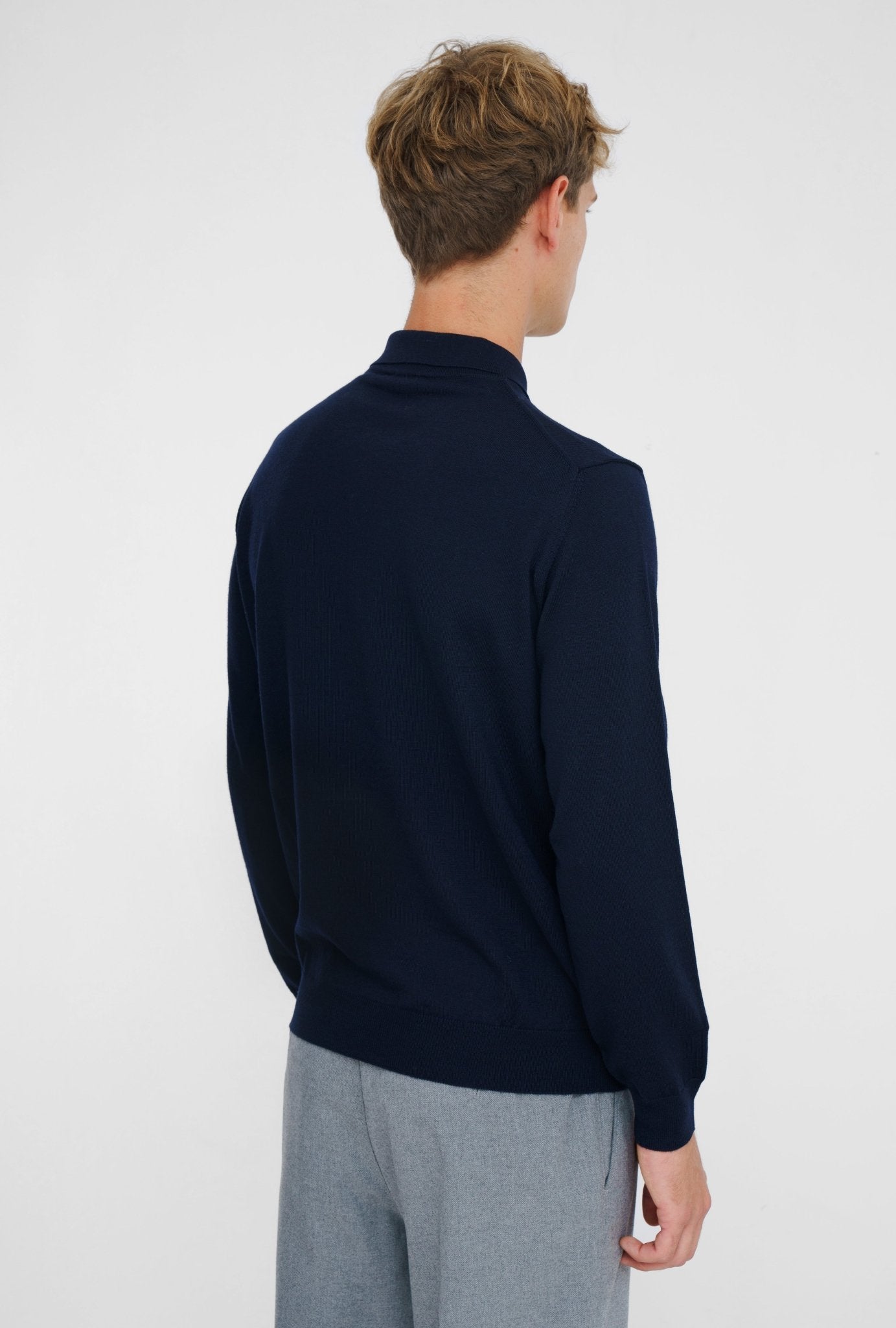 MCKINNON & CO X FERRANTE Merino Button Front NAVY - Henry Bucks