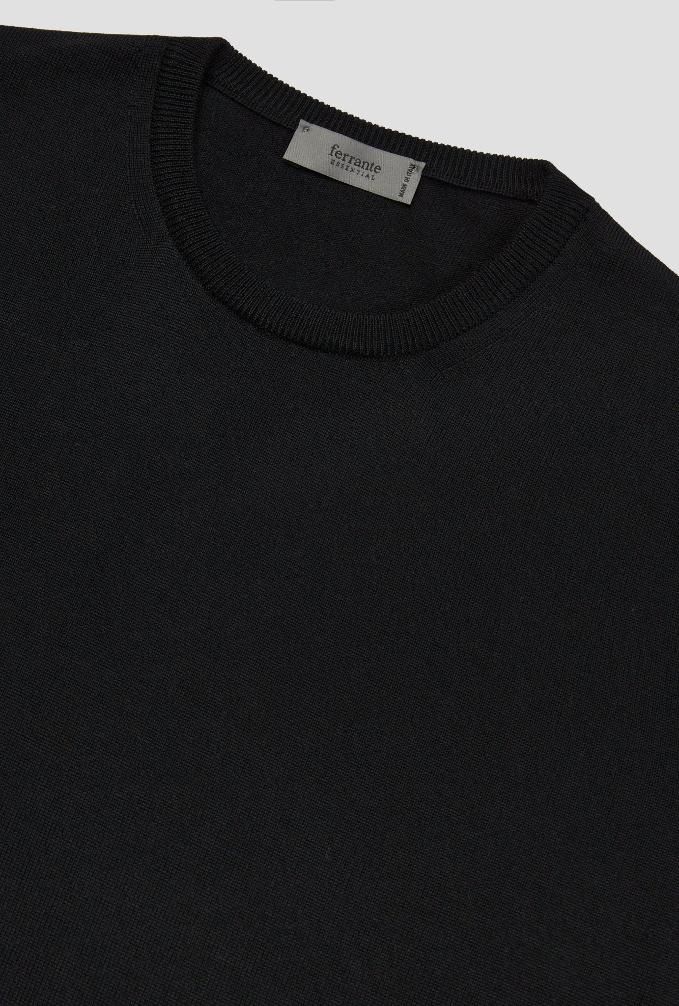 MCKINNON & CO X FERRANTE Merino Crewneck BLACK - Henry Bucks