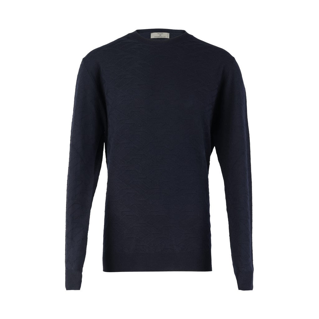 MCKINNON & CO X FERRANTE Merino Crewneck NAVY - Henry Bucks
