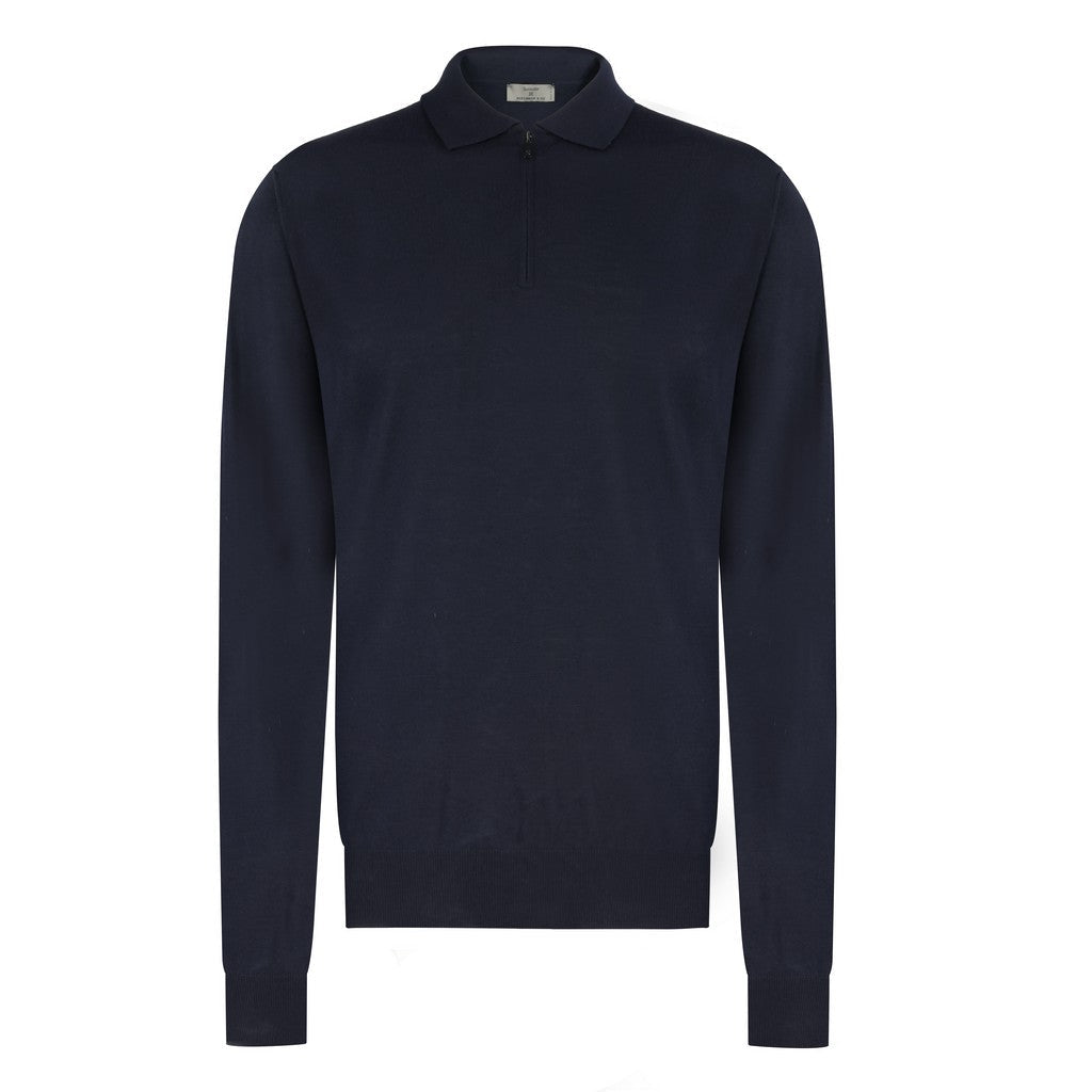 MCKINNON & CO X FERRANTE Zip Front Knit NAVY - Henry Bucks