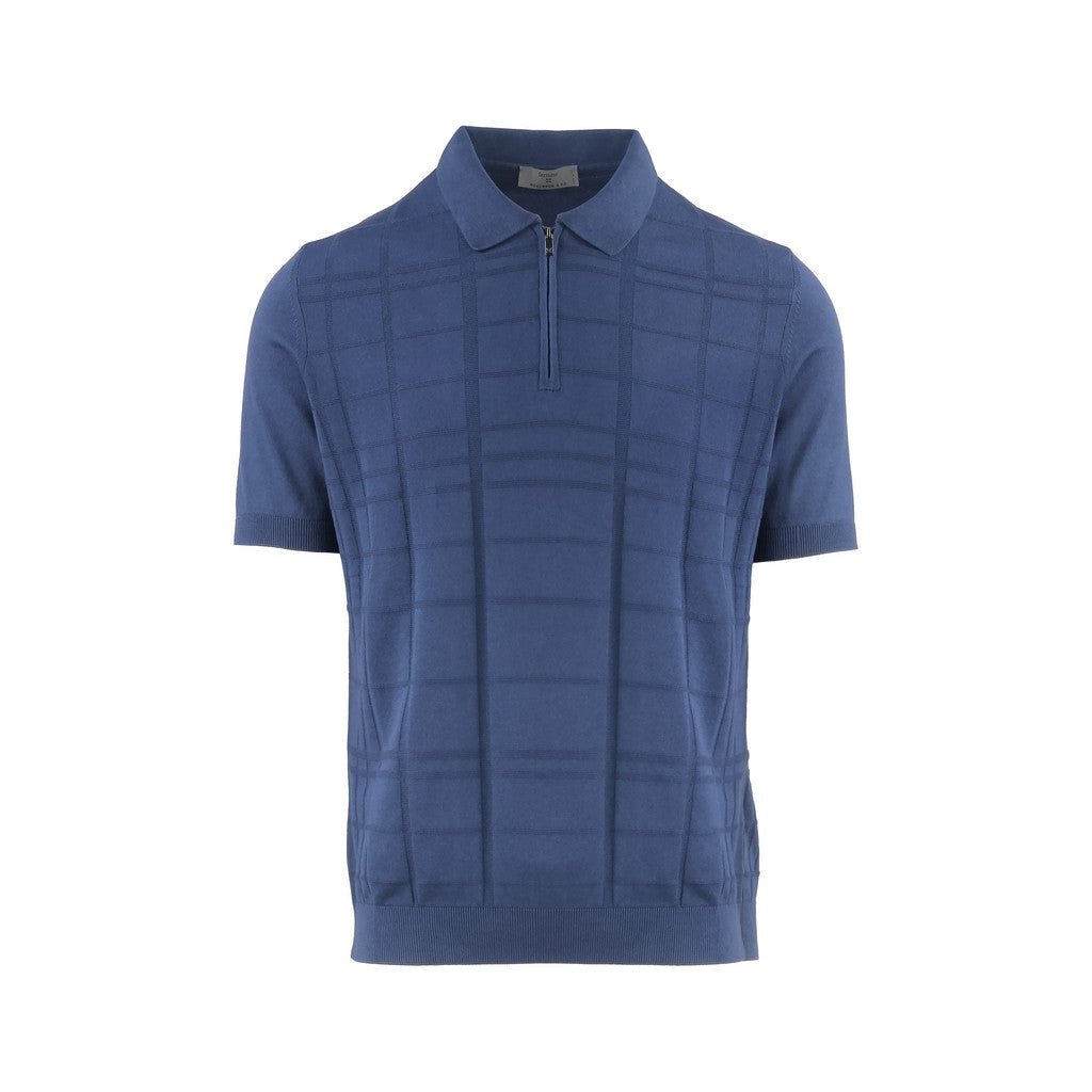 McKINNON & CO X FERRANTE Zip Front Polo NAVY - Henry Bucks