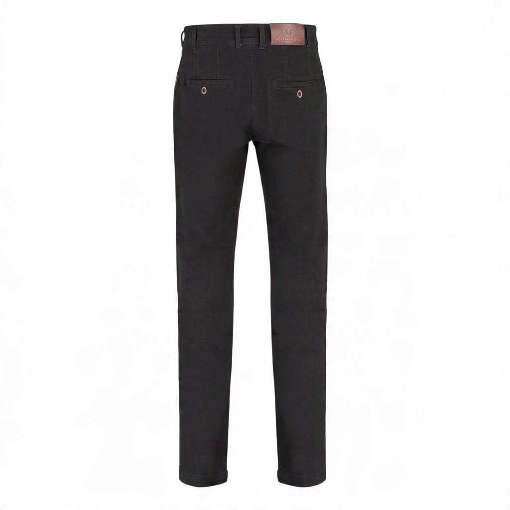 MCKINNON Straight Leg Cotton Jeans BLACK