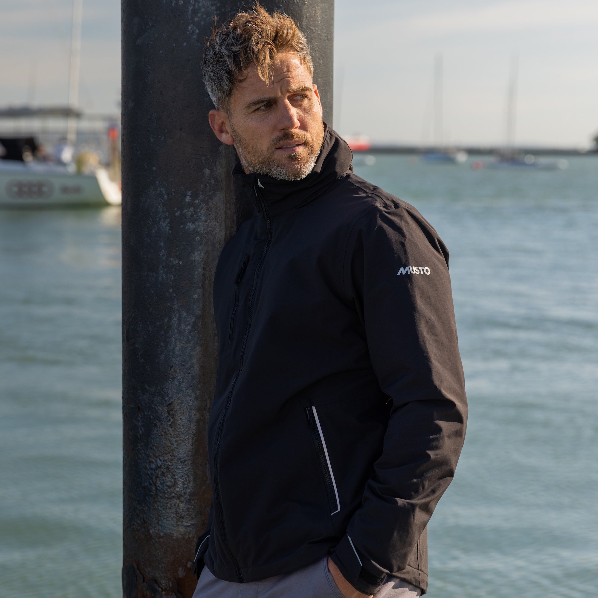 MUSTO BR1 Corsica Jacket BLACK (Online only*) - Henry Bucks