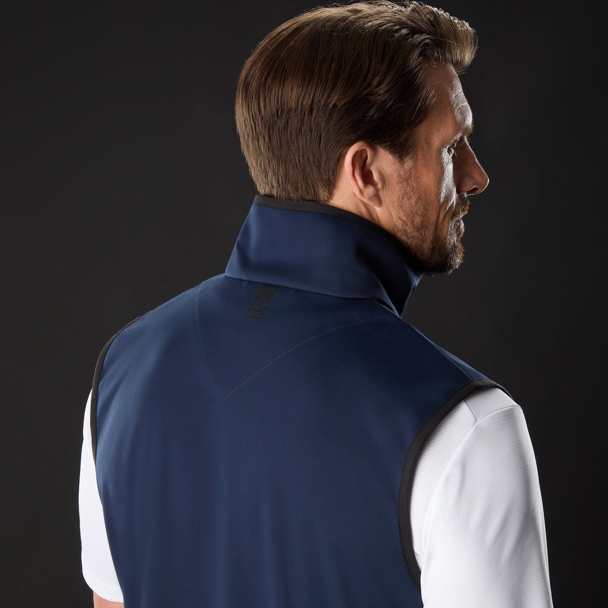 MUSTO Evo Crew Softshell Vest NAVY (Online only*) - Henry Bucks
